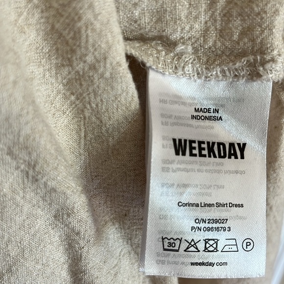 Asos Weekday off-white linen dress - Picture 6 of 6